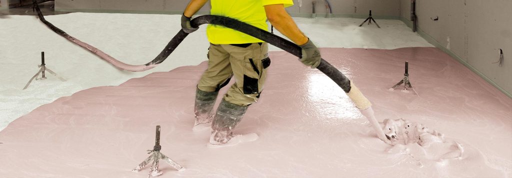 Coulage chape au tuyau - Top'Isol