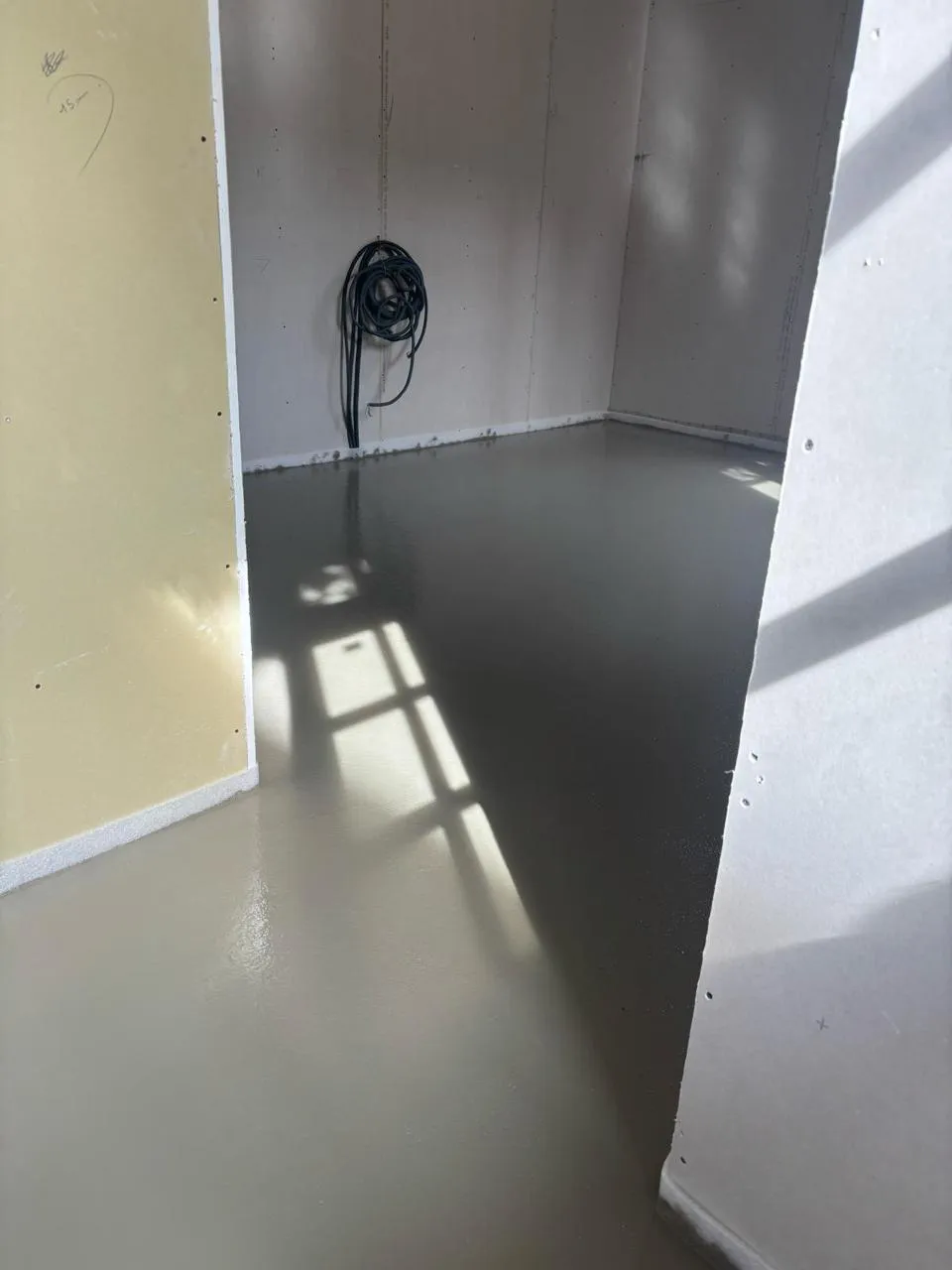 Chantier chape liquide - Top'Isol